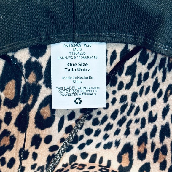 🌟2xHP🌟NWOT Animal Print Flannel Adjustable Wide Brim Fedora - Picture 9 of 12